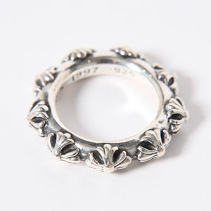 CHROME HEARTS クロムハーツ CROSS BAND RING クロスバンドリング 指輪 1997/.925刻印 シルバー925 サイズ19号 重量約13.88g 美品 中古 4a006697