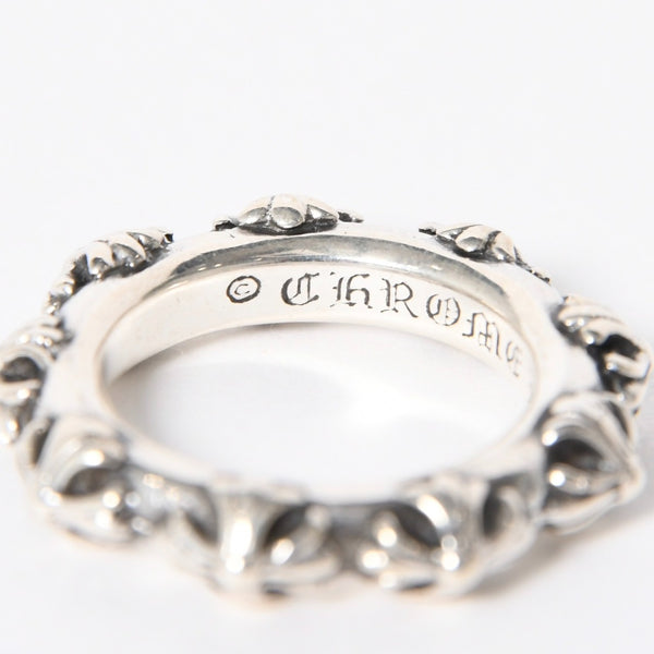 CHROME HEARTS クロムハーツ CROSS BAND RING クロスバンドリング 指輪 1997/.925刻印 シルバー925 サイズ19号 重量約13.88g 美品 中古 4a006697