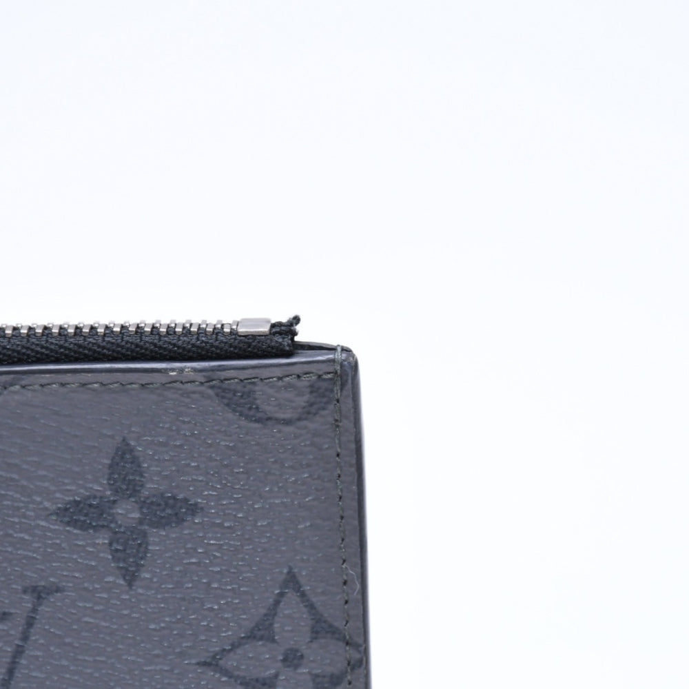LOUIS VUITTON ルイヴィトン タイガラマ コインケース カードホルダー M30839 ブラック グレー シルバー金具 美品 中古 4a006644