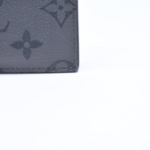 LOUIS VUITTON ルイヴィトン タイガラマ コインケース カードホルダー M30839 ブラック グレー シルバー金具 美品 中古 4a006644