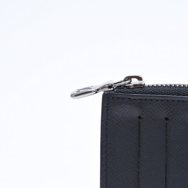 LOUIS VUITTON ルイヴィトン タイガラマ コインケース カードホルダー M30839 ブラック グレー シルバー金具 美品 中古 4a006644