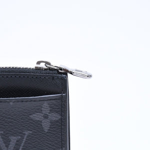 LOUIS VUITTON ルイヴィトン タイガラマ コインケース カードホルダー M30839 ブラック グレー シルバー金具 美品 中古 4a006644