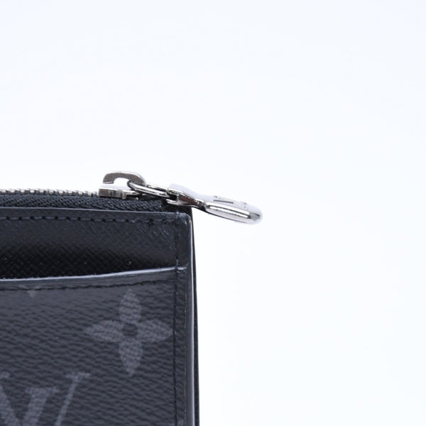 LOUIS VUITTON ルイヴィトン タイガラマ コインケース カードホルダー M30839 ブラック グレー シルバー金具 美品 中古 4a006644