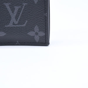 LOUIS VUITTON ルイヴィトン タイガラマ コインケース カードホルダー M30839 ブラック グレー シルバー金具 美品 中古 4a006644