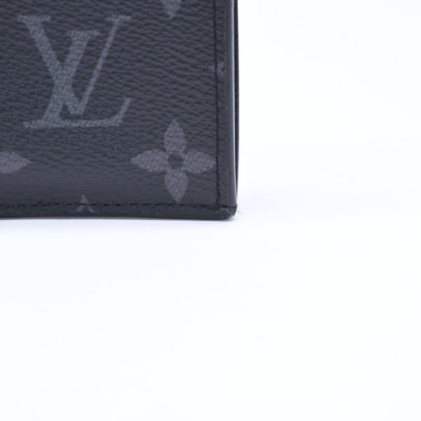 LOUIS VUITTON ルイヴィトン タイガラマ コインケース カードホルダー M30839 ブラック グレー シルバー金具 美品 中古 4a006644