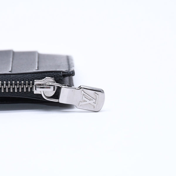 LOUIS VUITTON ルイヴィトン タイガラマ コインケース カードホルダー M30839 ブラック グレー シルバー金具 美品 中古 4a006644