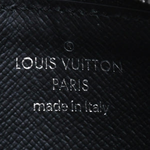 LOUIS VUITTON ルイヴィトン タイガラマ コインケース カードホルダー M30839 ブラック グレー シルバー金具 美品 中古 4a006644