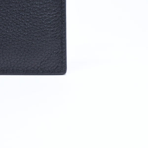 新品同様品 MIU MIU ミュウミュウ メタルロゴ カードケース カードホルダー ブラック カーフレザー ゴールド金具 5MC002 中古 4a006627
