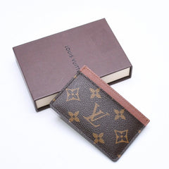 新品同様 LOUIS VUITTON ルイヴィトン ポルト カルト サーンプル カードケース M61733 モノグラムキャンバス ブラウン 中古 4a006612