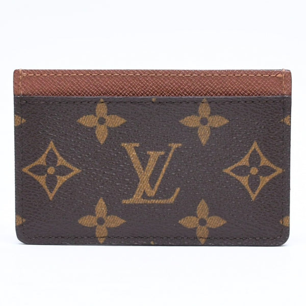 新品同様 LOUIS VUITTON ルイヴィトン ポルト カルト サーンプル カードケース M61733 モノグラムキャンバス ブラウン 中古 4a006612