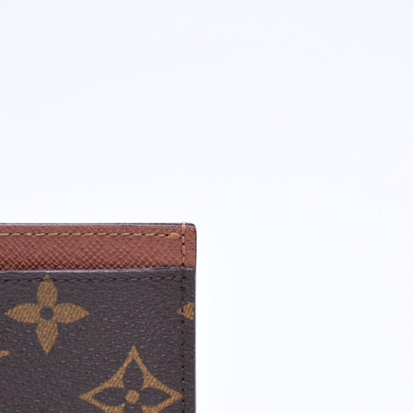 新品同様 LOUIS VUITTON ルイヴィトン ポルト カルト サーンプル カードケース M61733 モノグラムキャンバス ブラウン 中古 4a006612