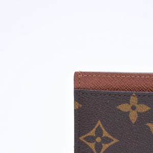 新品同様 LOUIS VUITTON ルイヴィトン ポルト カルト サーンプル カードケース M61733 モノグラムキャンバス ブラウン 中古 4a006612