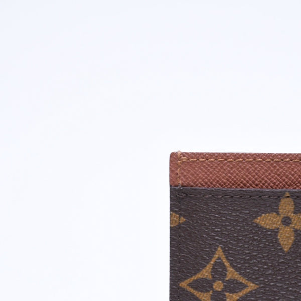 新品同様 LOUIS VUITTON ルイヴィトン ポルト カルト サーンプル カードケース M61733 モノグラムキャンバス ブラウン 中古 4a006612