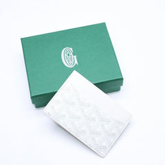 新品未使用 GOYARD ゴヤール サンシュルピス カードケース ホワイト STSULPPMLTY02CL02X PVC ヴォーゼルカーフスキン 中古 4a006564