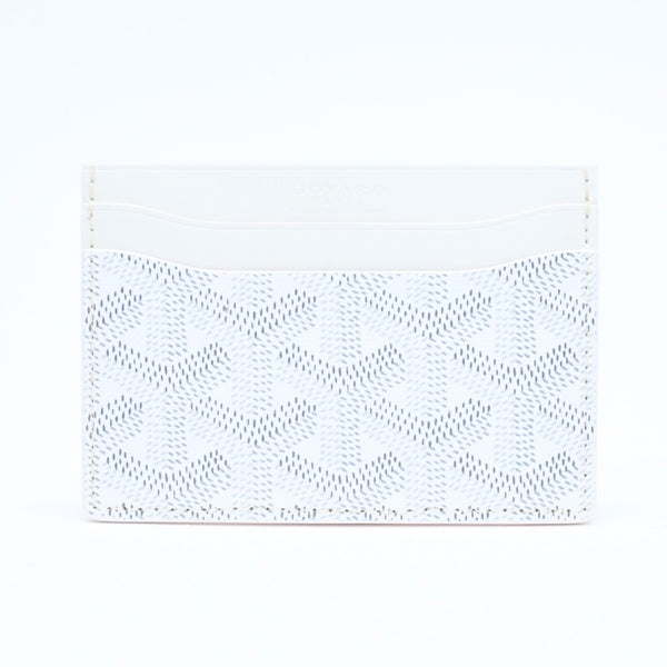 新品未使用 GOYARD ゴヤール サンシュルピス カードケース ホワイト STSULPPMLTY02CL02X PVC ヴォーゼルカーフスキン 中古 4a006564