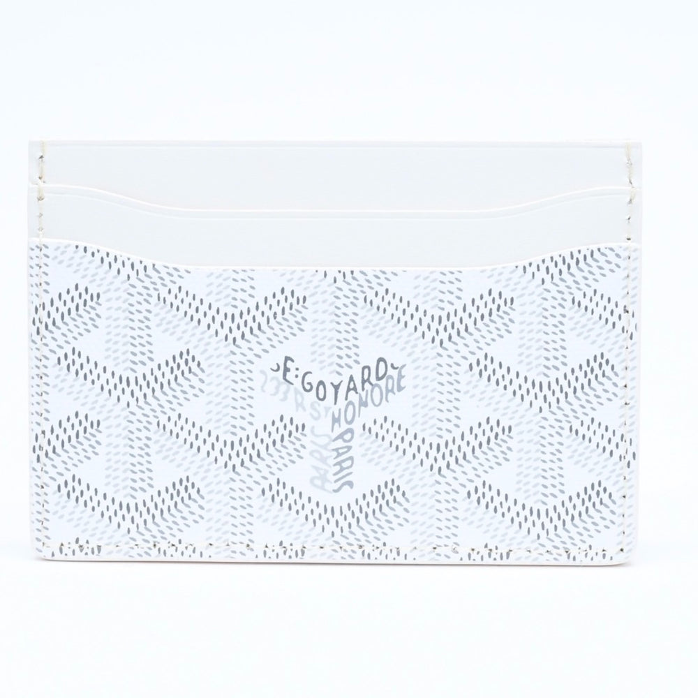 新品未使用 GOYARD ゴヤール サンシュルピス カードケース ホワイト STSULPPMLTY02CL02X PVC ヴォーゼルカーフスキン 中古 4a006564