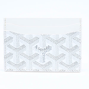 新品未使用 GOYARD ゴヤール サンシュルピス カードケース ホワイト STSULPPMLTY02CL02X PVC ヴォーゼルカーフスキン 中古 4a006564