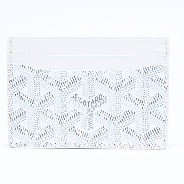 新品未使用 GOYARD ゴヤール サンシュルピス カードケース ホワイト STSULPPMLTY02CL02X PVC ヴォーゼルカーフスキン 中古 4a006564