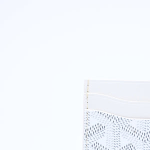 新品未使用 GOYARD ゴヤール サンシュルピス カードケース ホワイト STSULPPMLTY02CL02X PVC ヴォーゼルカーフスキン 中古 4a006564