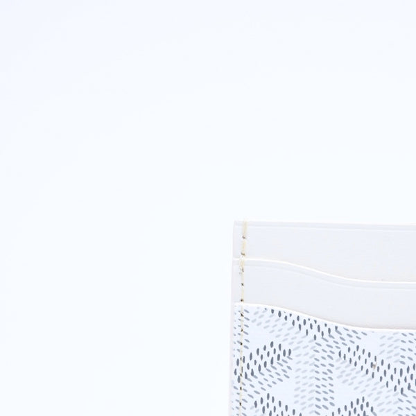 新品未使用 GOYARD ゴヤール サンシュルピス カードケース ホワイト STSULPPMLTY02CL02X PVC ヴォーゼルカーフスキン 中古 4a006564