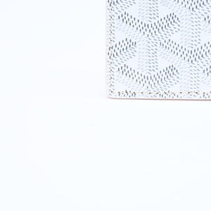 新品未使用 GOYARD ゴヤール サンシュルピス カードケース ホワイト STSULPPMLTY02CL02X PVC ヴォーゼルカーフスキン 中古 4a006564