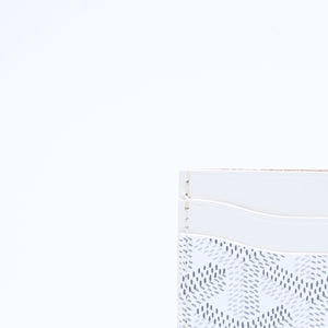 新品未使用 GOYARD ゴヤール サンシュルピス カードケース ホワイト STSULPPMLTY02CL02X PVC ヴォーゼルカーフスキン 中古 4a006564