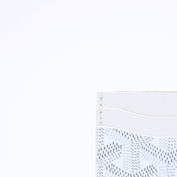 新品未使用 GOYARD ゴヤール サンシュルピス カードケース ホワイト STSULPPMLTY02CL02X PVC ヴォーゼルカーフスキン 中古 4a006564