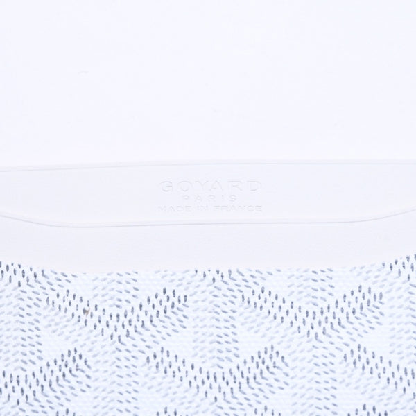 新品未使用 GOYARD ゴヤール サンシュルピス カードケース ホワイト STSULPPMLTY02CL02X PVC ヴォーゼルカーフスキン 中古 4a006564