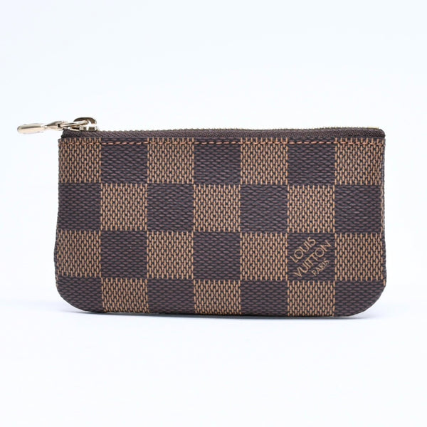 新品同様 LOUIS VUITTON ルイヴィトン ポシェット クレ コインケース 小銭入れ N62658 ダミエ エベヌ ブラウン 中古 4a006565