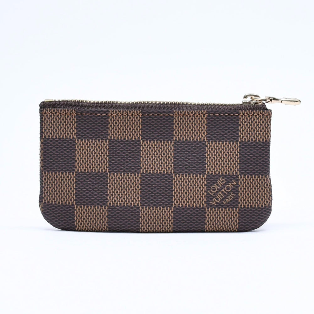 新品同様 LOUIS VUITTON ルイヴィトン ポシェット クレ コインケース 小銭入れ N62658 ダミエ エベヌ ブラウン 中古 4a006565