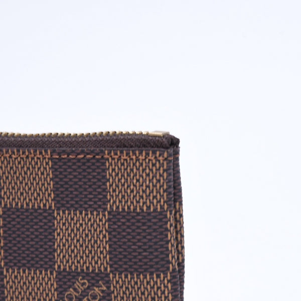 新品同様 LOUIS VUITTON ルイヴィトン ポシェット クレ コインケース 小銭入れ N62658 ダミエ エベヌ ブラウン 中古 4a006565