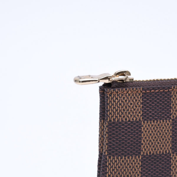新品同様 LOUIS VUITTON ルイヴィトン ポシェット クレ コインケース 小銭入れ N62658 ダミエ エベヌ ブラウン 中古 4a006565