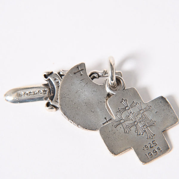 CHROME HEARTS クロムハーツ 3 TRINKETS スリートリンケッツ ペンダント チャーム 重量約18.72g .925刻印 シルバー925 美品 中古 4a006685