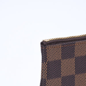 新品同様 LOUIS VUITTON ルイヴィトン ポシェット クレ コインケース 小銭入れ N62658 ダミエ エベヌ ブラウン 中古 4a006565