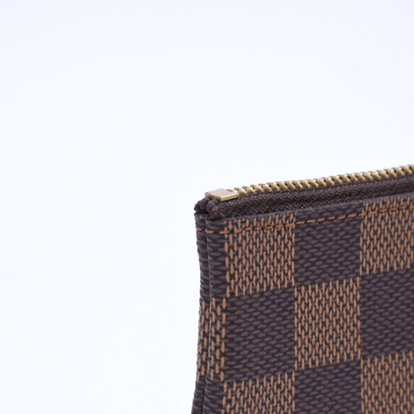 新品同様 LOUIS VUITTON ルイヴィトン ポシェット クレ コインケース 小銭入れ N62658 ダミエ エベヌ ブラウン 中古 4a006565