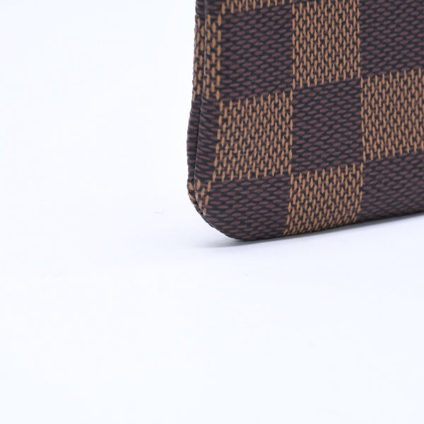 新品同様 LOUIS VUITTON ルイヴィトン ポシェット クレ コインケース 小銭入れ N62658 ダミエ エベヌ ブラウン 中古 4a006565