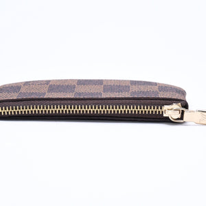 新品同様 LOUIS VUITTON ルイヴィトン ポシェット クレ コインケース 小銭入れ N62658 ダミエ エベヌ ブラウン 中古 4a006565