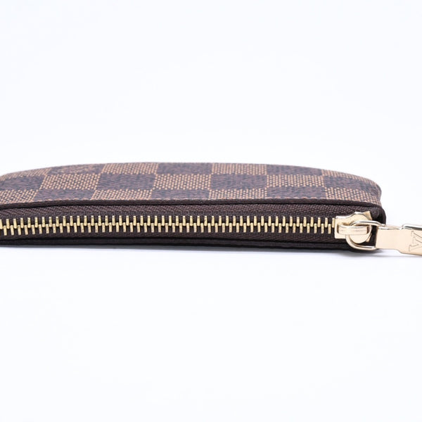 新品同様 LOUIS VUITTON ルイヴィトン ポシェット クレ コインケース 小銭入れ N62658 ダミエ エベヌ ブラウン 中古 4a006565