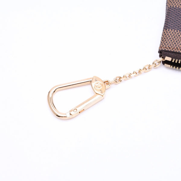 新品同様 LOUIS VUITTON ルイヴィトン ポシェット クレ コインケース 小銭入れ N62658 ダミエ エベヌ ブラウン 中古 4a006565