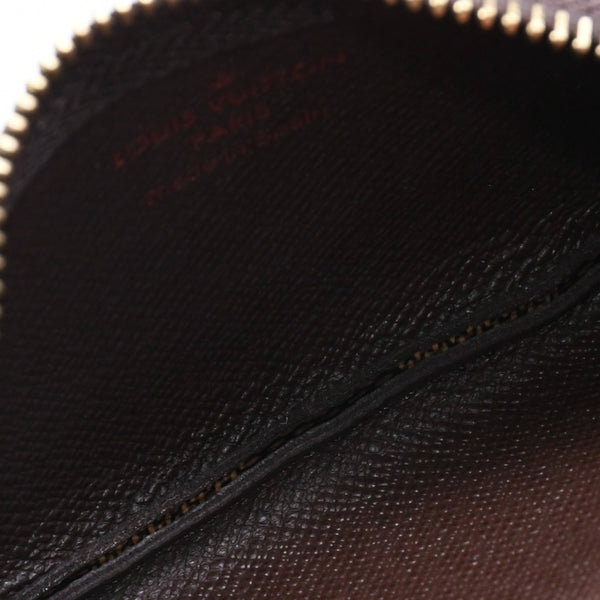 新品同様 LOUIS VUITTON ルイヴィトン ポシェット クレ コインケース 小銭入れ N62658 ダミエ エベヌ ブラウン 中古 4a006565