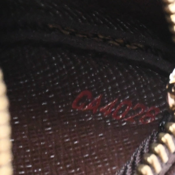 新品同様 LOUIS VUITTON ルイヴィトン ポシェット クレ コインケース 小銭入れ N62658 ダミエ エベヌ ブラウン 中古 4a006565