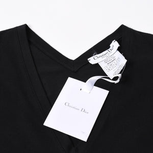 極美品 Christian Dior クリスチャンディオール J'ADORE DIOR ジャドール Vネック タンクトップ 3H16155400 サイズ38 ブラック 中古 4a006831
