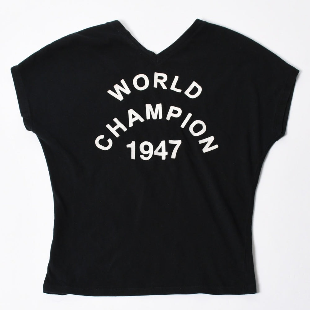 極美品 Christian Dior クリスチャンディオール J'ADORE ジャドール 半袖Tシャツ 3H16155400 サイズ38 ブラック 中古 4a006675