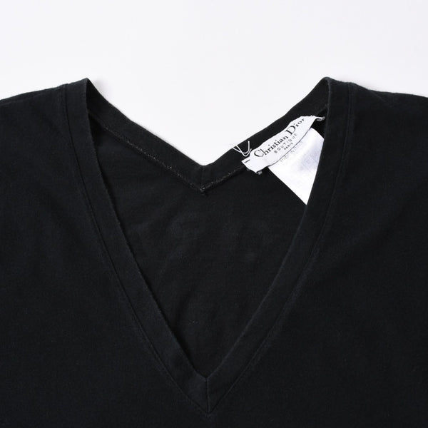 極美品 Christian Dior クリスチャンディオール J'ADORE ジャドール 半袖Tシャツ 3H16155400 サイズ38 ブラック 中古 4a006675