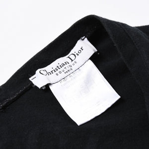 極美品 Christian Dior クリスチャンディオール J'ADORE ジャドール 半袖Tシャツ 3H16155400 サイズ38 ブラック 中古 4a006675