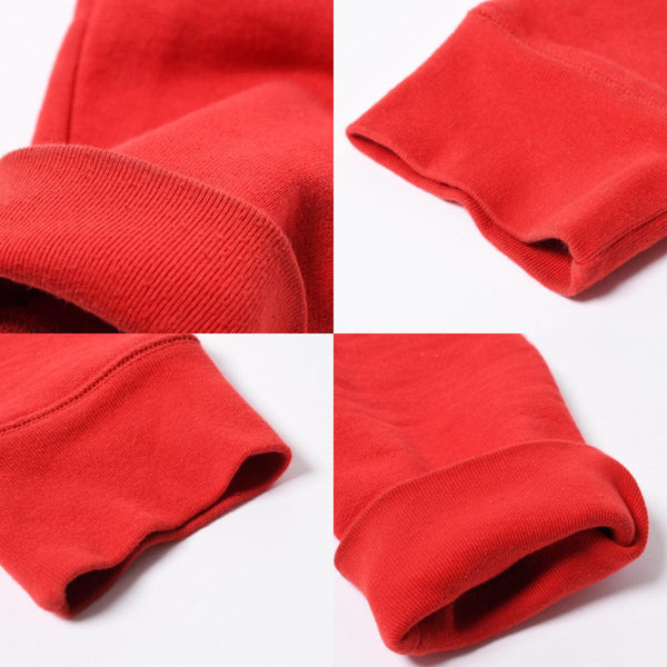 極美品 CHROME HEARTS クロムハーツ SAILIN ON 1/2 ZIP Y NOT セメタリークロス ハーフジップ スウェットシャツ レッド ダガー スクロールラベル Lサイズ 中古 4a006872