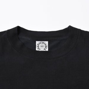 極美品 CHROME HEARTS クロムハーツ 半袖 ポケット Tシャツ サイズS フォッティ スクロール ラベル ロゴ オールド ブラック ホワイト 中古 4a006705