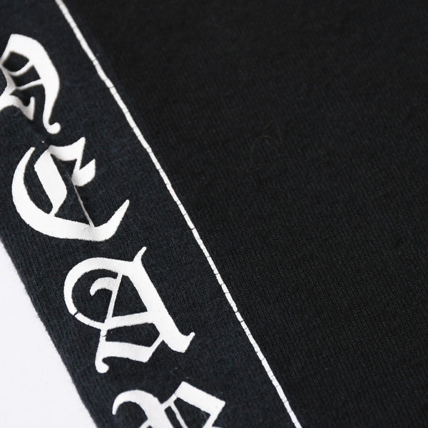 極美品 CHROME HEARTS クロムハーツ 半袖 ポケット Tシャツ サイズS フォッティ スクロール ラベル ロゴ オールド ブラック ホワイト 中古 4a006705