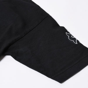 極美品 CHROME HEARTS クロムハーツ 半袖 ポケット Tシャツ サイズS フォッティ スクロール ラベル ロゴ オールド ブラック ホワイト 中古 4a006705