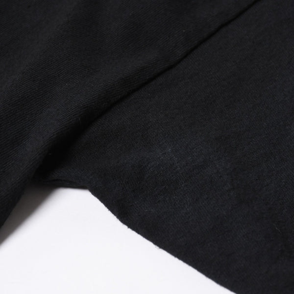 極美品 CHROME HEARTS クロムハーツ 半袖 ポケット Tシャツ サイズS フォッティ スクロール ラベル ロゴ オールド ブラック ホワイト 中古 4a006705